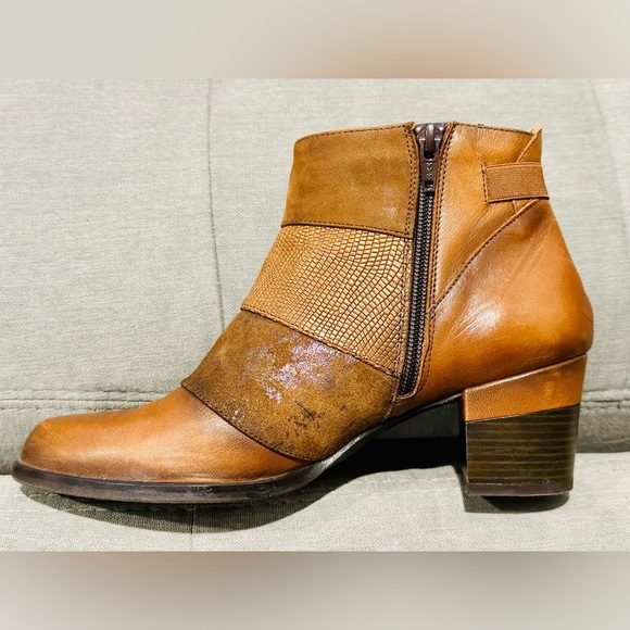 Dorking by Fluchos NWOT Women’s Dalma Brown Leather Ankle Boot - Size 37 - Picture 3 of 11